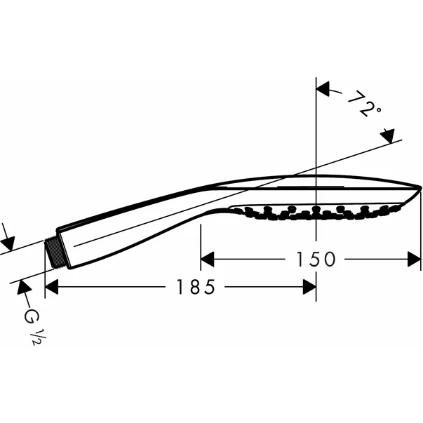 Para de dus Hansgrohe Raindance Select E 150 alb/crom [2]