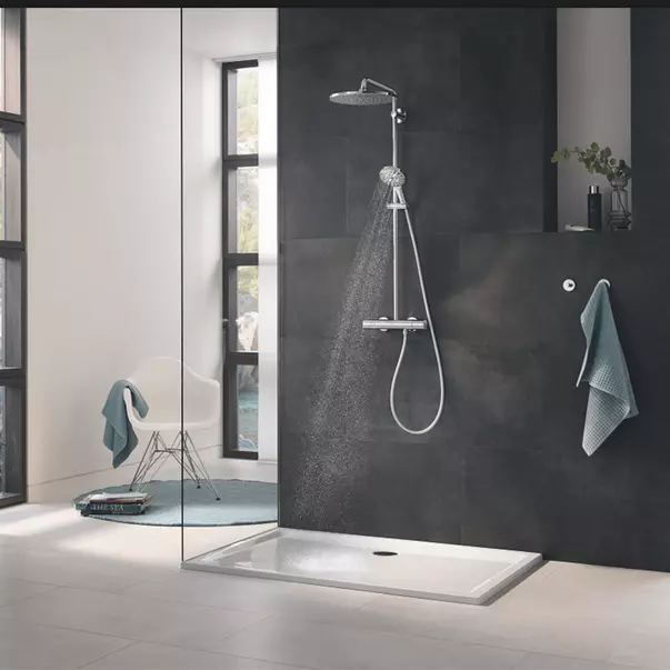 Para de dus Grohe Rainshower SmartActive 3 functii antracit lucios Hard Graphite [4]