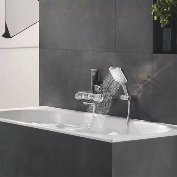 Para de dus Grohe Rainshower SmartActive 130 Cube 3 functii antracit lucios Hard Graphite [3]