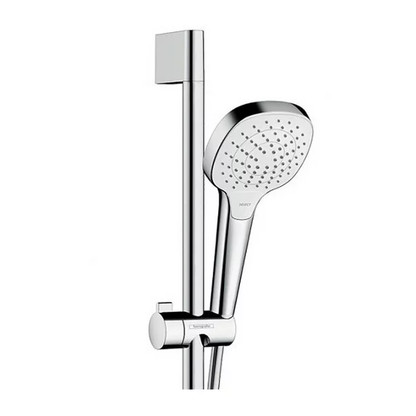 Set de dus Hansgrohe Croma Select E Vario 110 cu bara 65 cm crom - alb [2]