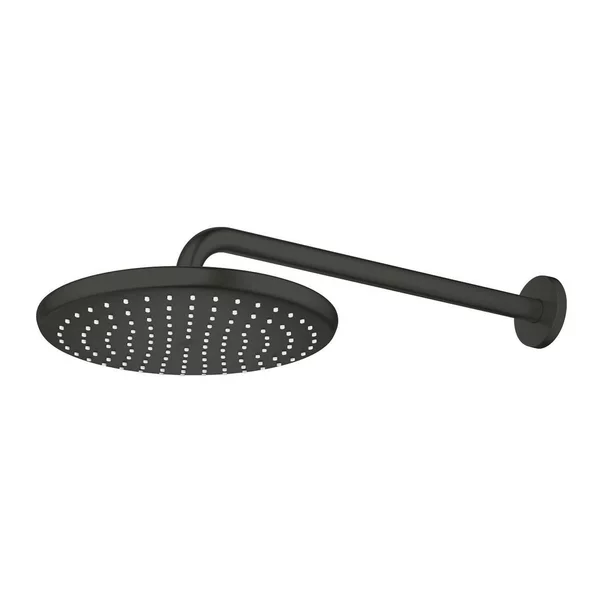 Palarie si brat de dus negru mat Grohe Tempesta 250 Cube rotunda [2]