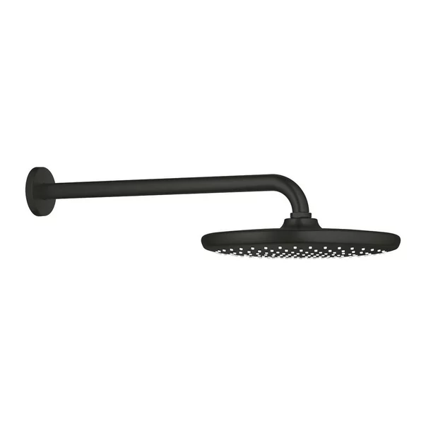 Palarie si brat de dus negru mat Grohe Tempesta 250 Cube rotunda [4]