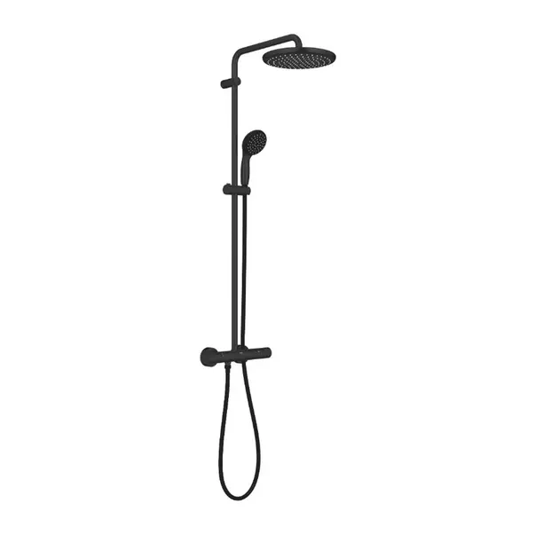 Coloana de dus cu baterie termostatata negru mat Grohe Vitalio Start 250 [1]