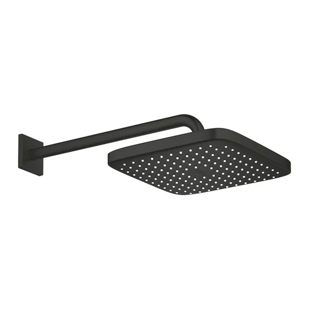 Palarie si brat de dus negru mat Grohe Tempesta 250 Cube patrata [3]