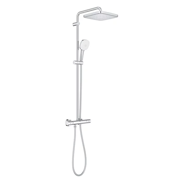 Coloana de dus Grohe Tempesta 250 Cube cu baterie termostatata crom lucios [1]