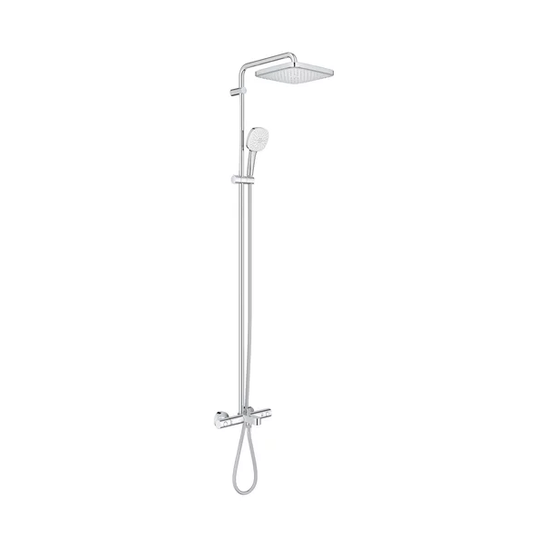 Coloana de dus cu termostat Grohe Tempesta 250 Cube finisaj crom lucios [1]
