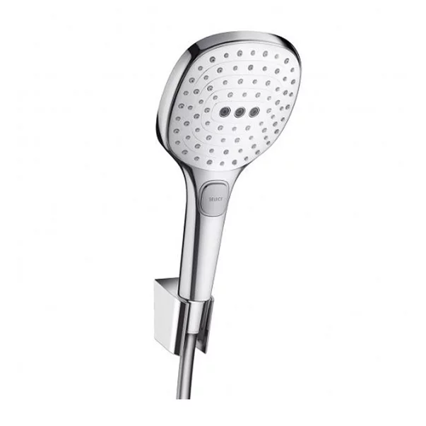 Seturi de dus - Set de dus cu porter Hansgrohe Raindance Select E 120 3 functii crom - alb