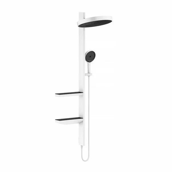 Coloane de dus - Coloana de dus alb mat Hansgrohe Rainfinity 360 fara baterie