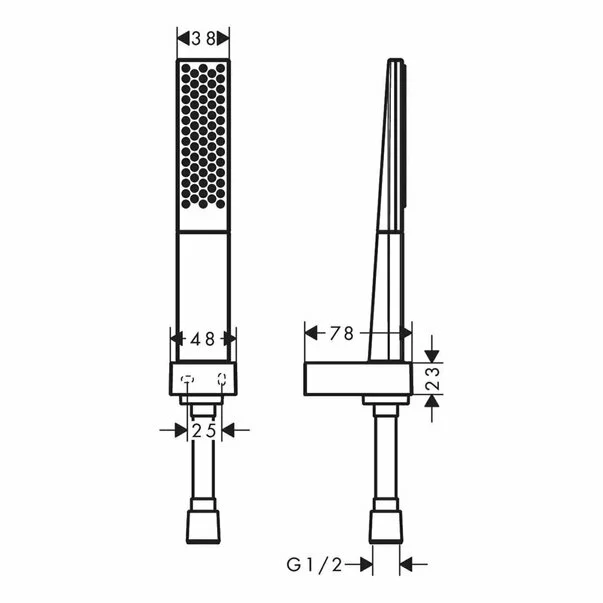 Set de dus cu porter Hansgrohe Rainfinity 130 alb mat 1 functie [3]