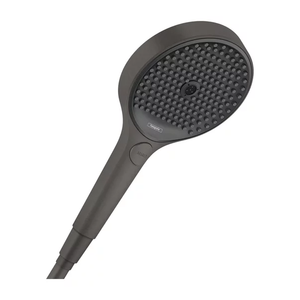 Pare, furtunuri si accesorii - Para de dus Hansgrohe Rainfinity 130 negru - crom periat 3 tipuri de jet