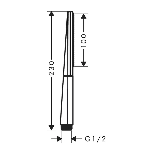 Para de dus Hansgrohe Rainfinity 100 negru mat 1 tip de jet [2]