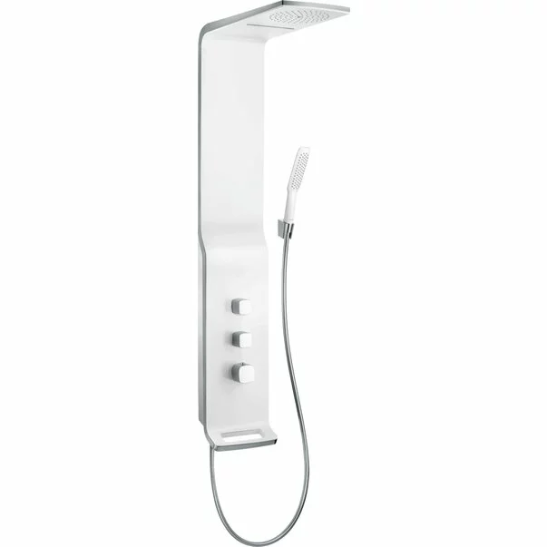 Coloane de dus - Panel de dus termostatic Hansgrohe Raindance Lift 180 alb - crom 2 functii