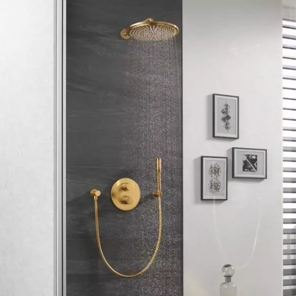 Agatatoare dus Grohe Rainshower auriu periat Cool Sunrise [3]