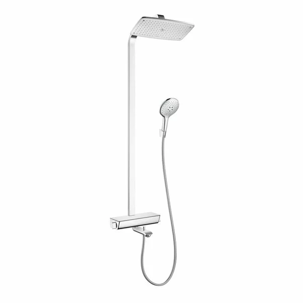 Coloane de dus - Coloana de dus cu baterie termostatata si pipa cada Hansgrohe Raindance Select E 360