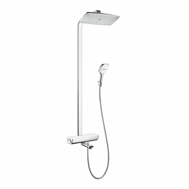 Coloane de dus - Coloana de dus cu baterie termostatata si pipa cada Hansgrohe Raindance Select E 360