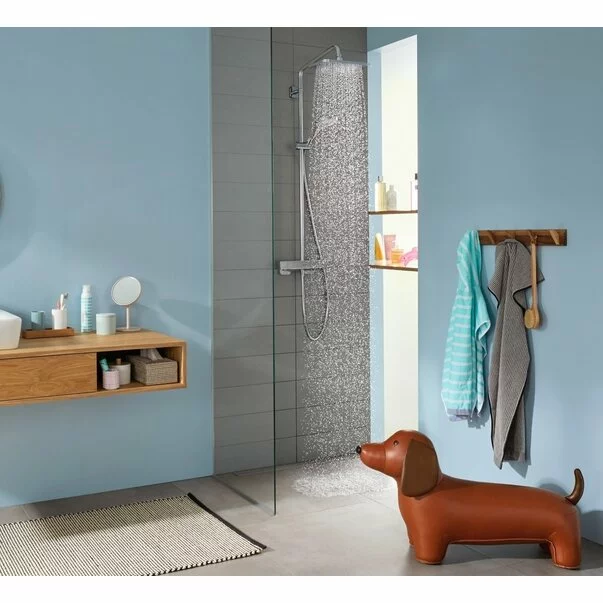 Coloana de dus cu baterie termostatata Hansgrohe Croma E 280 EcoSmart cu 3 functii [2]