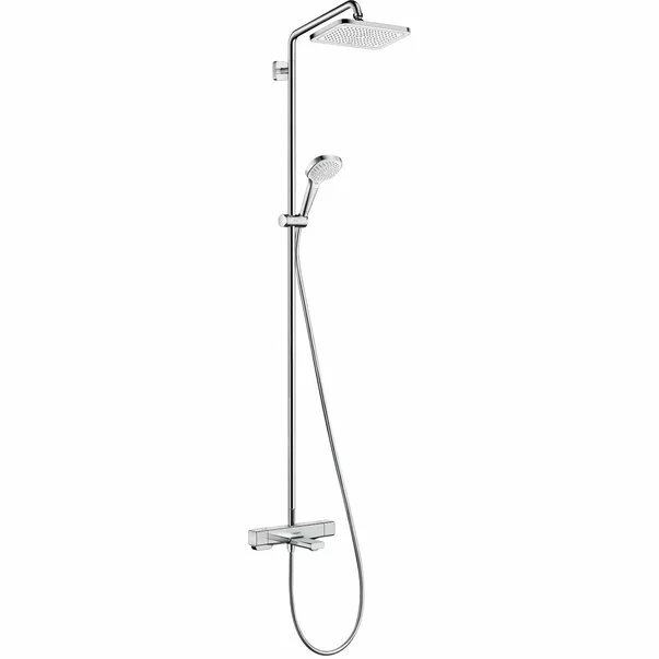 Coloane de dus - Coloana de dus cu baterie termostatata si pipa cada Hansgrohe Croma E 280