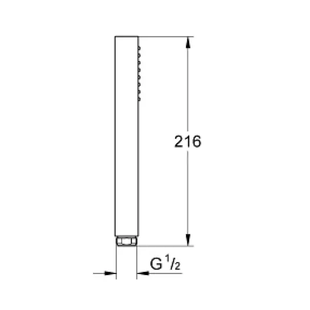 Para de dus Grohe Euphoria Cube crom lucios cu 1 tip de jet cu limitator debit [2]