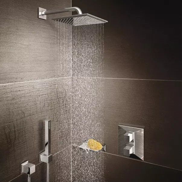 Para de dus Grohe Euphoria Cube crom lucios cu 1 tip de jet cu limitator debit [3]