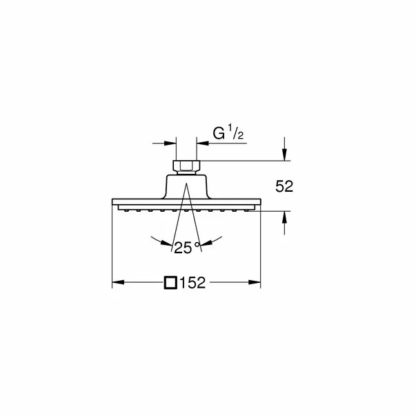 Palarie de dus Grohe Euphoria Cube 150 [4]