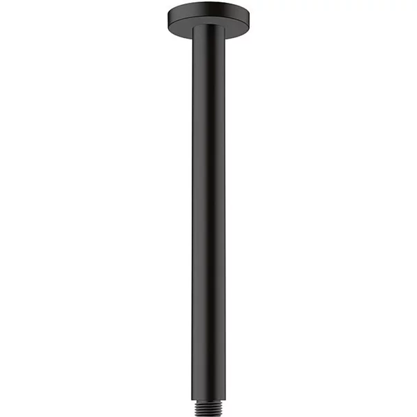 Brate si palarii dus - Brat de dus negru mat Hansgrohe Vernis Blend 30 cm rotund cu montaj pe tavan