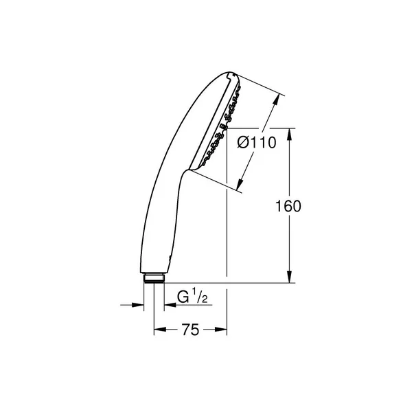 Para de dus Grohe Tempesta Cube 110 cu 1 functie [6]