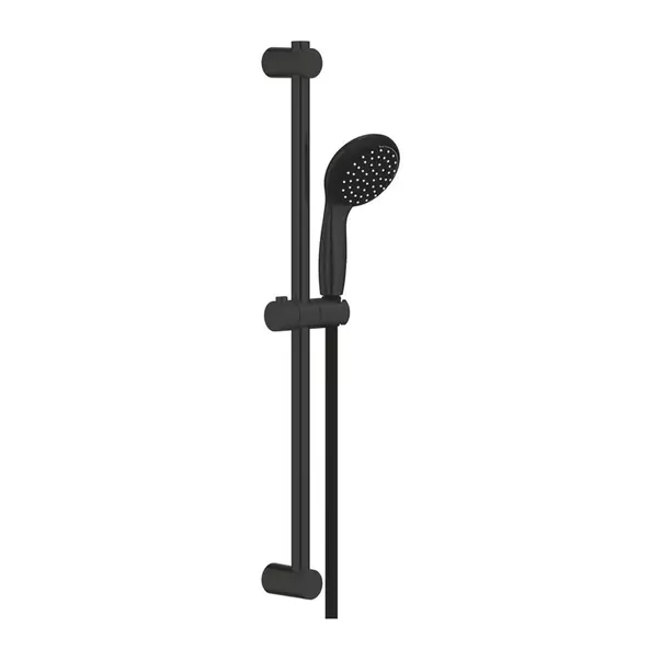 Set de dus cu bara Grohe Vitalio Start 100 negru mat 2 tipuri de jet [1]
