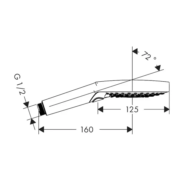 Sistem de dus incastrat Hansgrohe Raindance E 300 crom lucios [7]