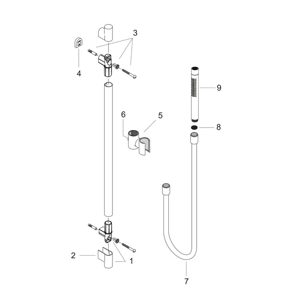 Set de dus Hansgrohe Axor Starck cu 2 functii [3]