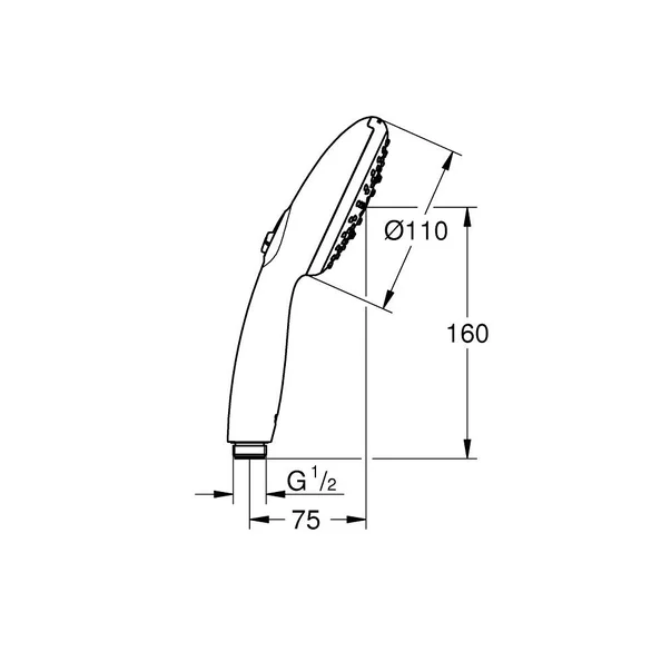 Para de dus Grohe Tempesta Cube 110 cu 3 functii [5]