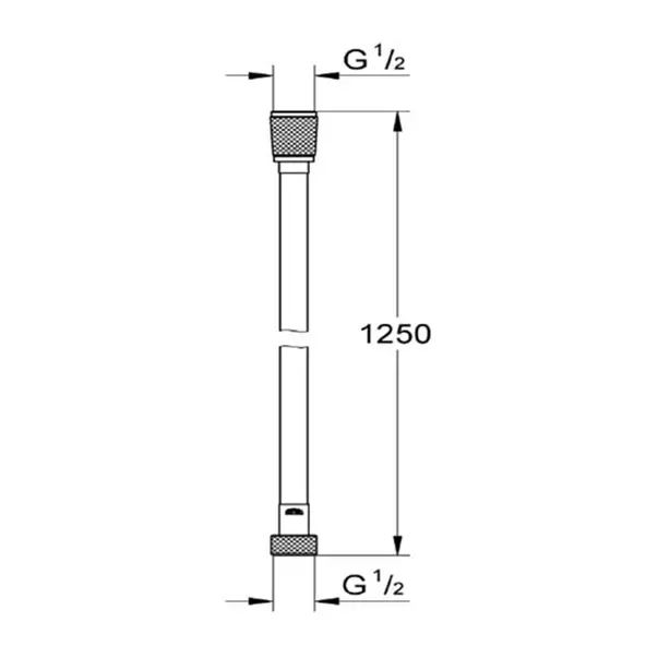 Furtun de dus Grohe SilverFlex 125 cm antracit lucios Hard Graphite [2]
