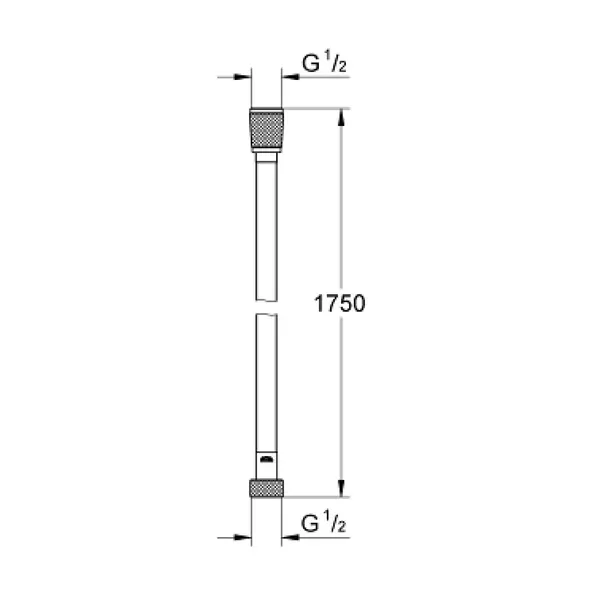 Furtun de dus Grohe SilverFlex 175 cm antracit lucios Hard Graphite [2]