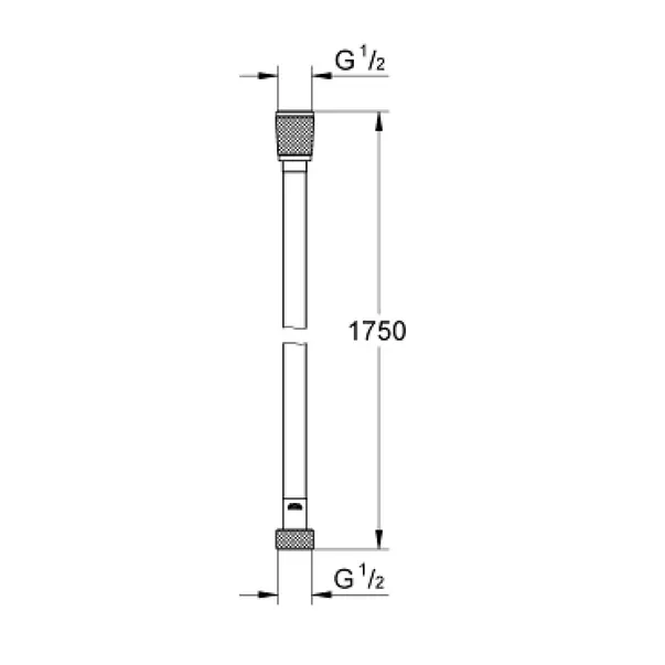 Furtun de dus Grohe SilverFlex 175 cm negru mat Phantom Black [2]