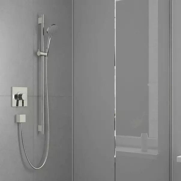 Bara cu furtun de dus Hansgrohe Unica S Puro 90 cm crom lucios [2]