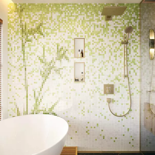 Bara cu furtun de dus Hansgrohe Unica S Puro 90 cm bronz periat [2]