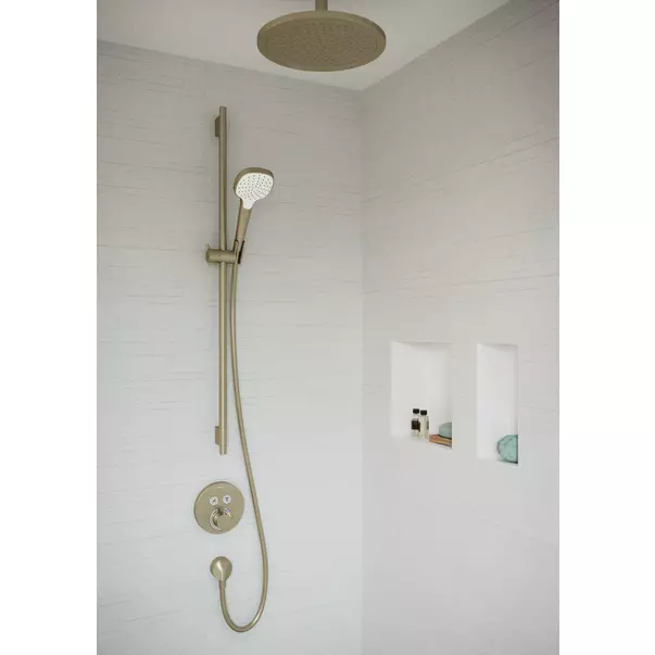 Bara cu furtun de dus Hansgrohe Unica S Puro 90 cm bronz periat [7]