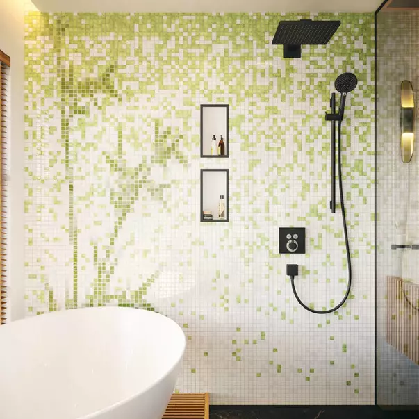 Bara cu furtun de dus Hansgrohe Unica S Puro 90 cm negru mat [2]