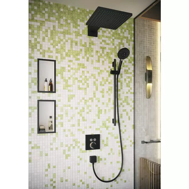 Bara cu furtun de dus Hansgrohe Unica S Puro 90 cm negru mat [5]