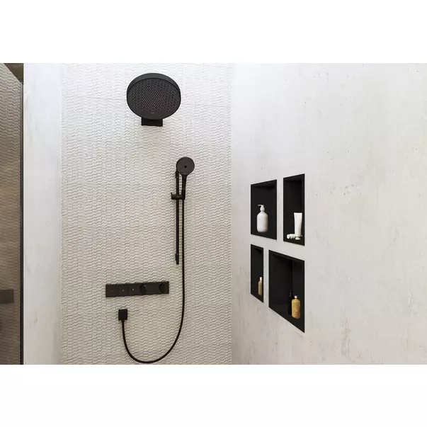 Bara cu furtun de dus Hansgrohe Unica S Puro 90 cm negru mat [7]