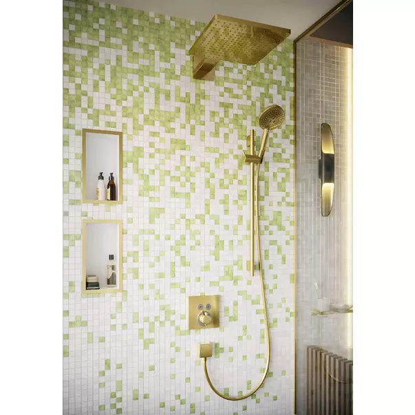 Bara cu furtun de dus Hansgrohe Unica S Puro 90 cm auriu lucios [7]