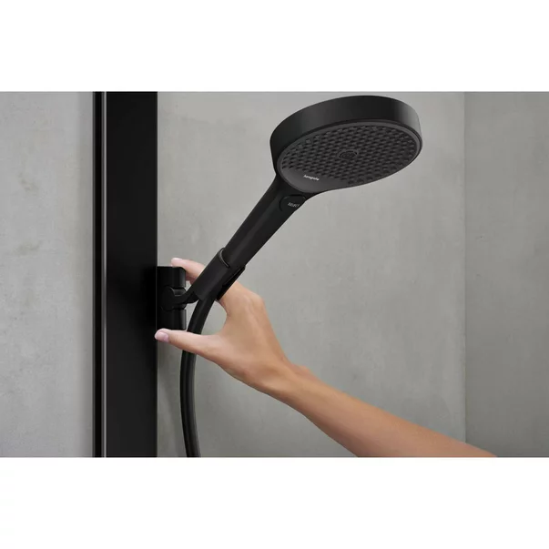 Coloana de dus cu baterie termostatata negru mat Hansgrohe Rainfinity 350 Eco SHP [4]
