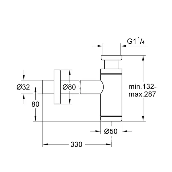 Sifon estetic pentru lavoar Grohe auriu periat Cool Sunrise [2]