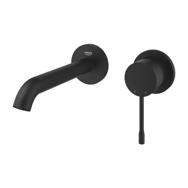 Baterie lavoar incastrata Grohe Essence M 18 cm negru mat Phantom Black fara corp ingropat [3]