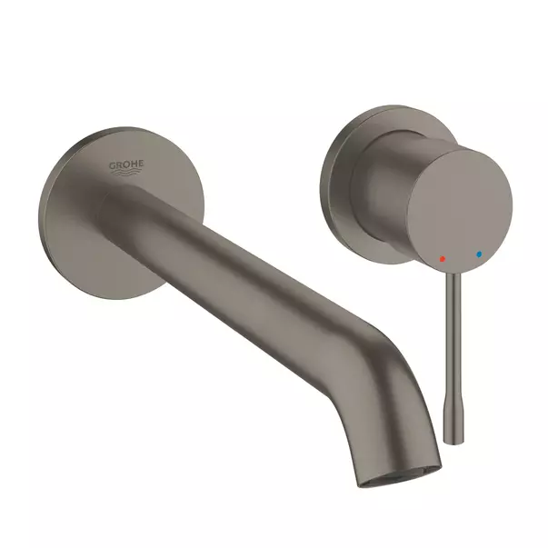 Baterie lavoar incastrata Grohe Essence L 23 cm antracit periat Hard Graphite fara corp ingropat [1]
