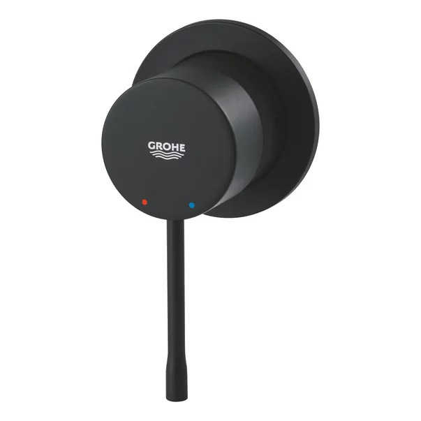 Baterie dus incastrata Grohe Essence negru mat Phantom Black cu corp ingropat [3]