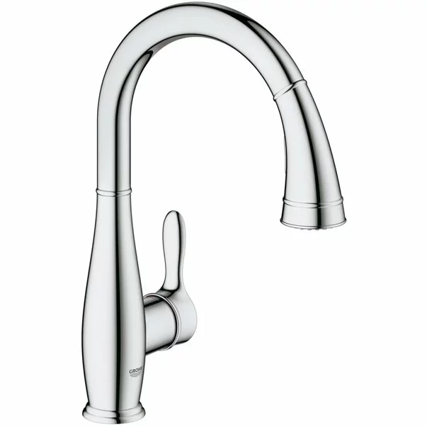 Baterie bucatarie cu dus extractibil Grohe Parkfield crom lucios [1]