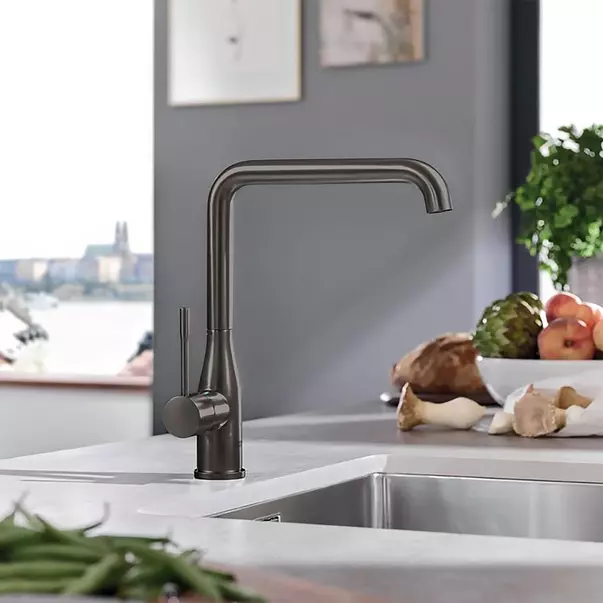 Baterie bucatarie Grohe Essence pipa rotativa antracit periat Hard Graphite [1]