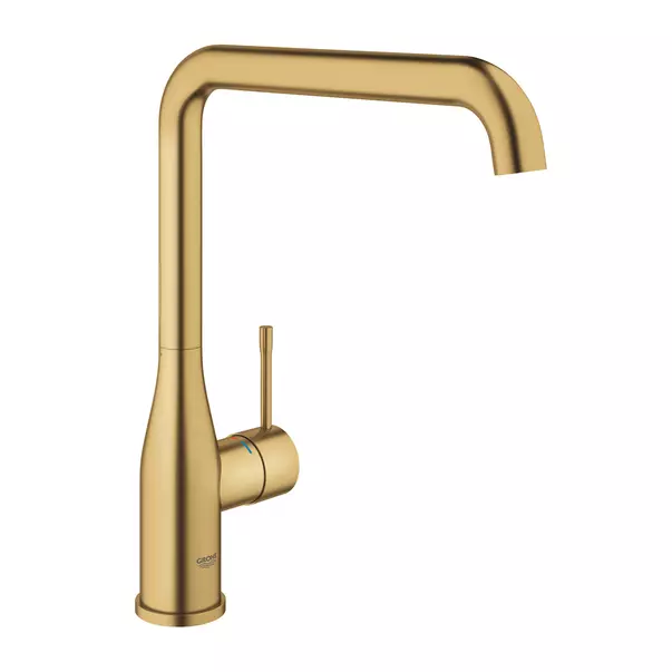 Baterie bucatarie Grohe Essence pipa rotativa auriu periat Cool Sunrise [2]
