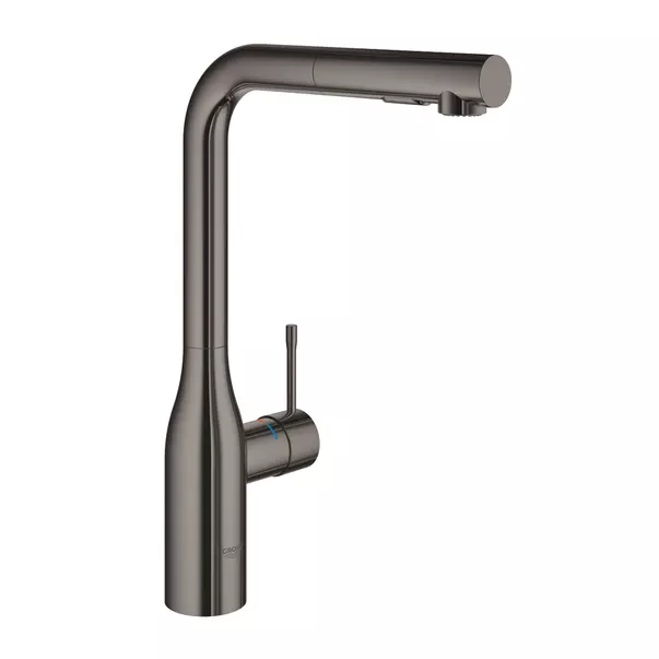 Baterie bucatarie cu dus extractabil Grohe Essence inalta antracit lucios Hard Graphite [1]