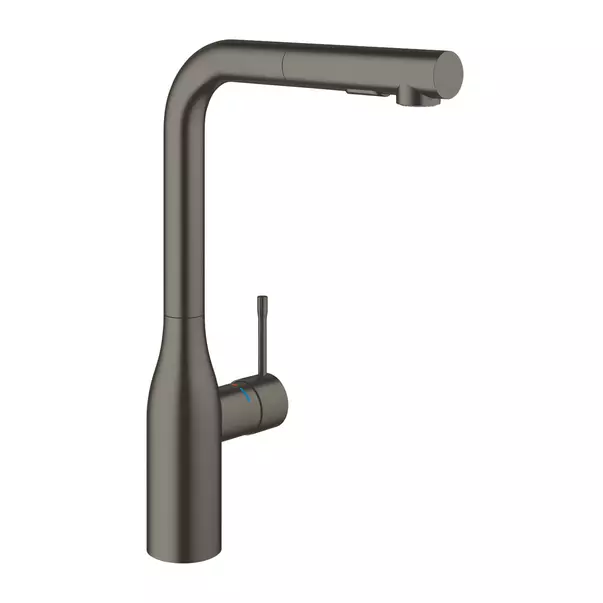 Baterie bucatarie cu dus extractabil Grohe Essence inalta antracit periat Hard Graphite [1]